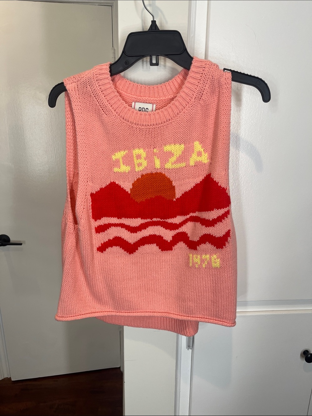 BDG Pink Ibiza Graphic Knit Tank